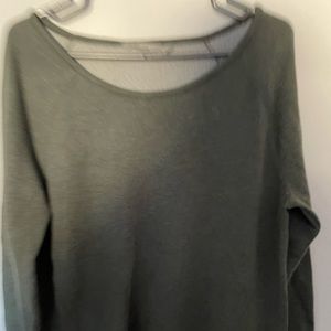 Athleta green long sleeve top. Size medium